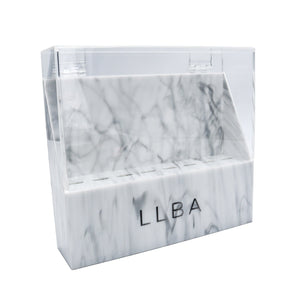 Marble Tweezer Holder on a white background. 