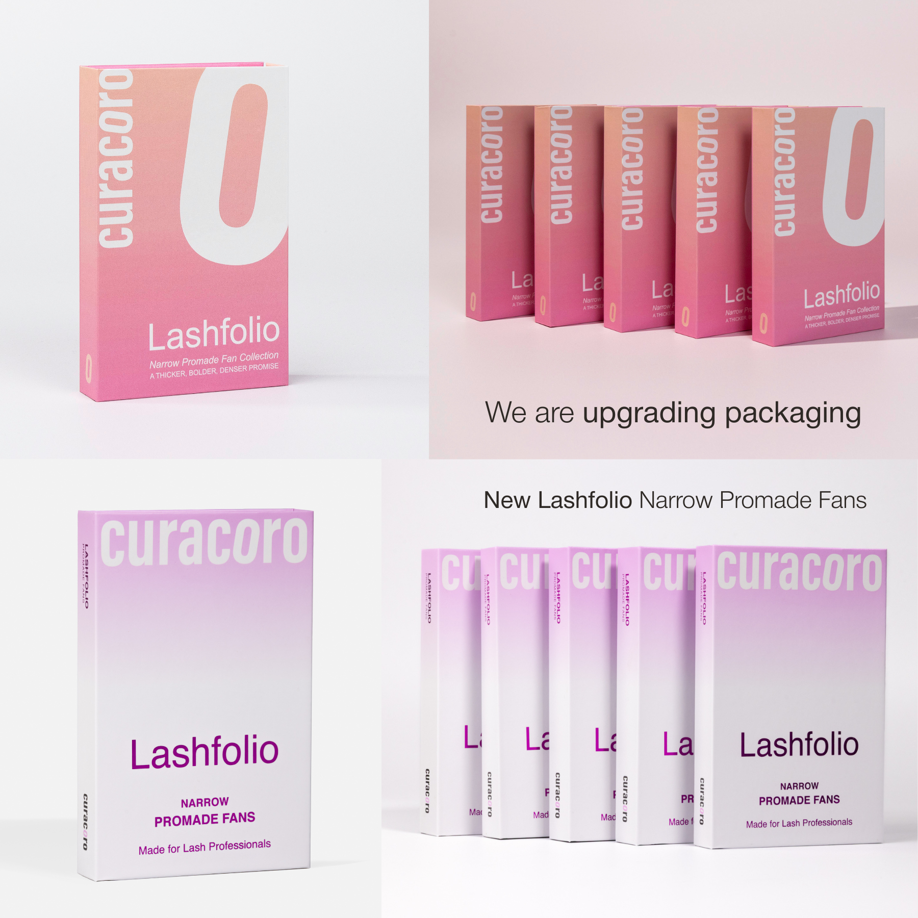 LashFolio Promade Fans 10D 0.03 – M Curl (408 Fans)