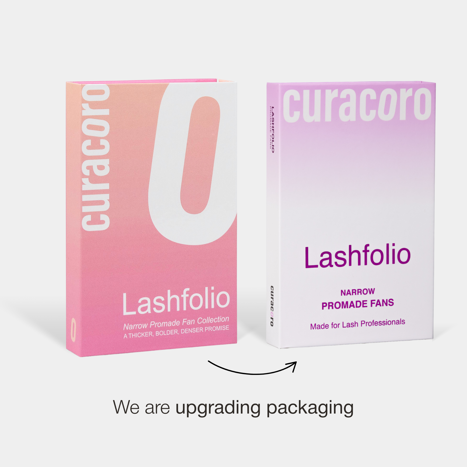 Brown LashFolio Narrow Promade Fans