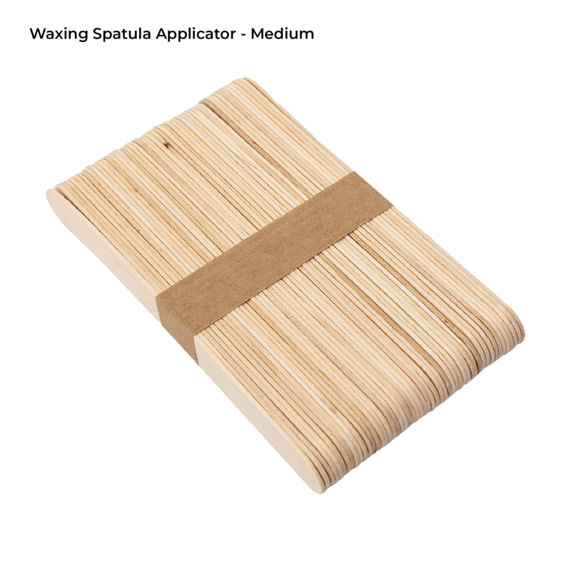 Waxing Spatula Applicator Medium in front of white background.