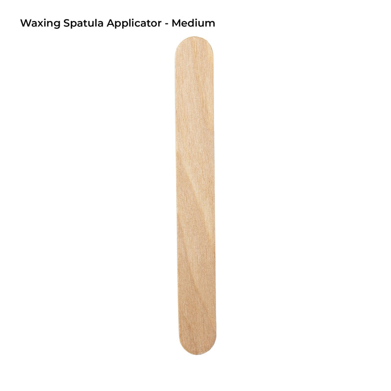 Waxing Spatula Applicator Medium in front of white background.