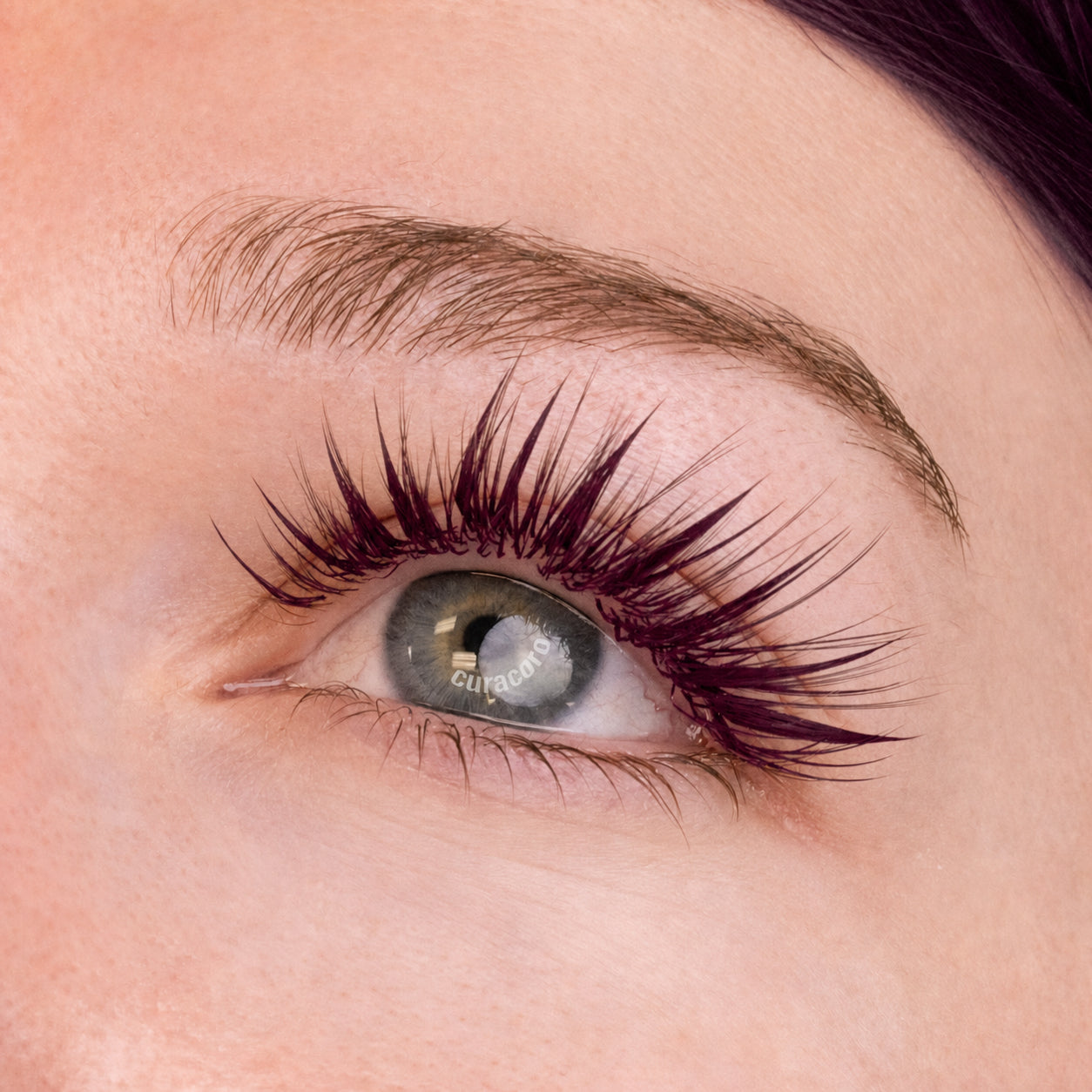 Haute Textured Cashmere Camellia Lashes 0.07 - Wine Berry Brown (Cashmere material)