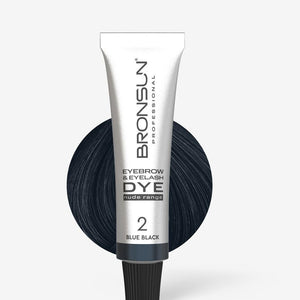Eyebrow and Eyelash Cream Dye NUDE RANGE BRONSUN blue black 