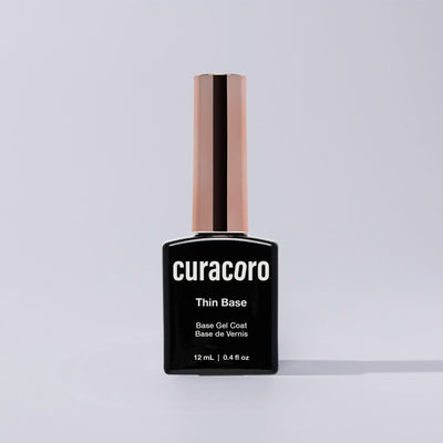 Curacoro Thin Base Gel Coat in front of a white background.