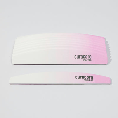 Dual-Sided Nail Files Over White Background