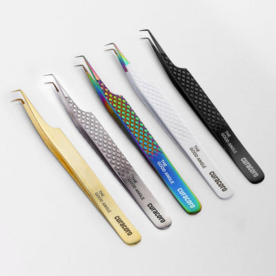 Curacoro The Good Angle tweezers all styles.