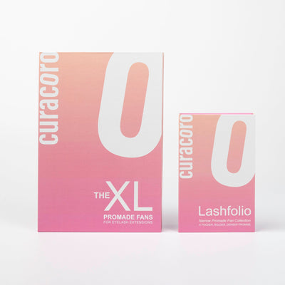 XL vs Lashfolio promade trays size comparison