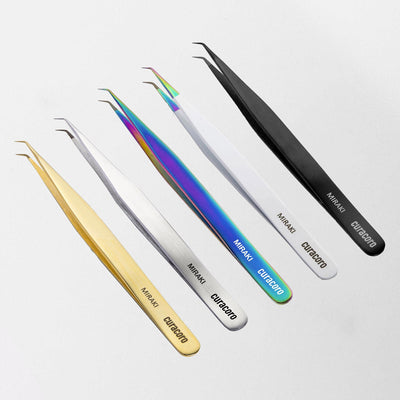 Curacoro Miraki tweezers all styles.