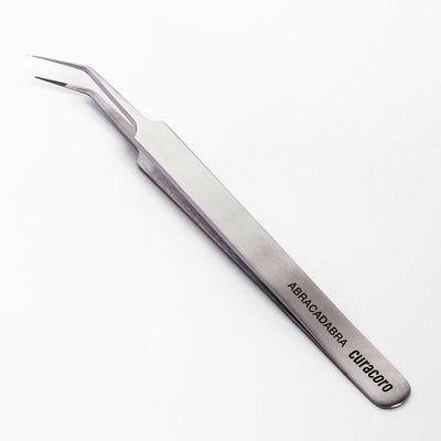 Curacoro Lash Extension Tweezer Silver style.