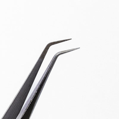 All The Fluff Tweezer Silver close up