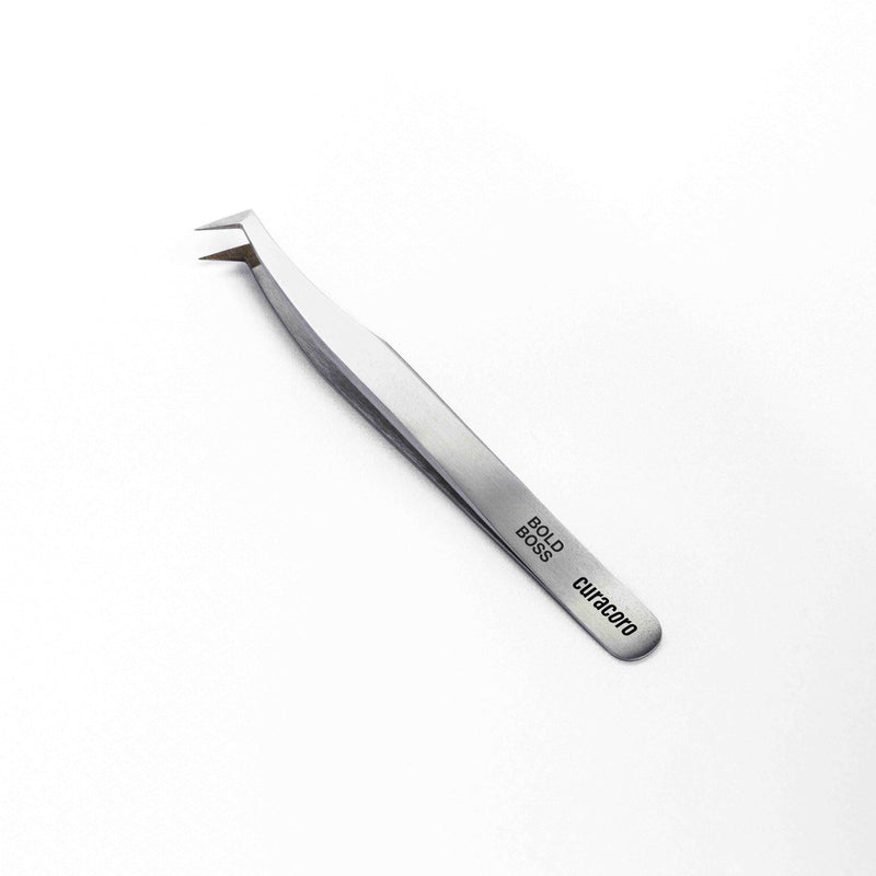 Curacoro Bold Boss Tweezer Silver style.