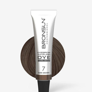 Eyebrow and Eyelash Cream Dye NUDE RANGE BRONSUN dark brown 
