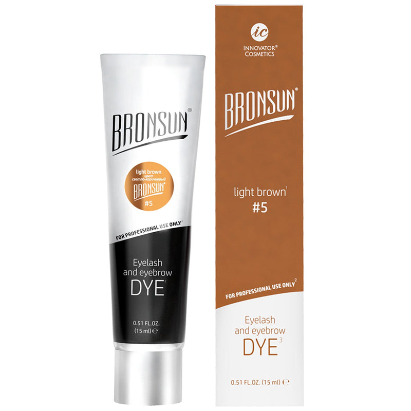 Bronsun Eyelash and Eyebrow Dye in Light Brown (