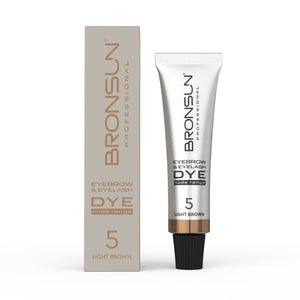 Eyebrow and Eyelash Cream Dye NUDE RANGE BRONSUN light brown 