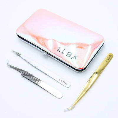 Magnetic tweezer case (pink pearl)