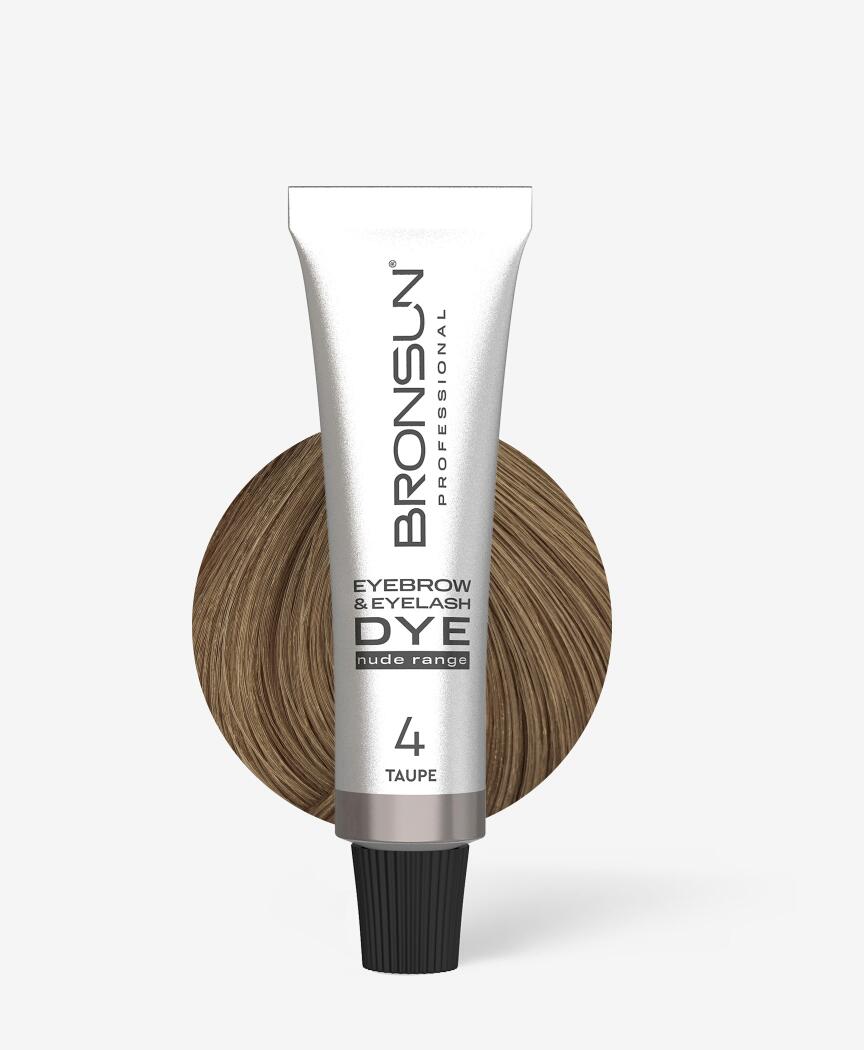 Eyebrow and Eyelash Cream Dye NUDE RANGE BRONSUN taupe 